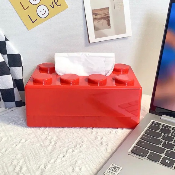 Lego Tissue Wall-mounted Paper Holder Bathroom Waterproof Storage Punch-free Box - Picture 4 of 6